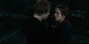 ron hermione bacio
