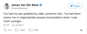Van Der Beek molestato