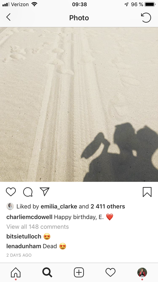 Emilia post instagram